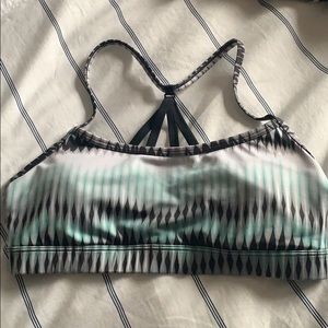 Comfy colorful sports bra- size small